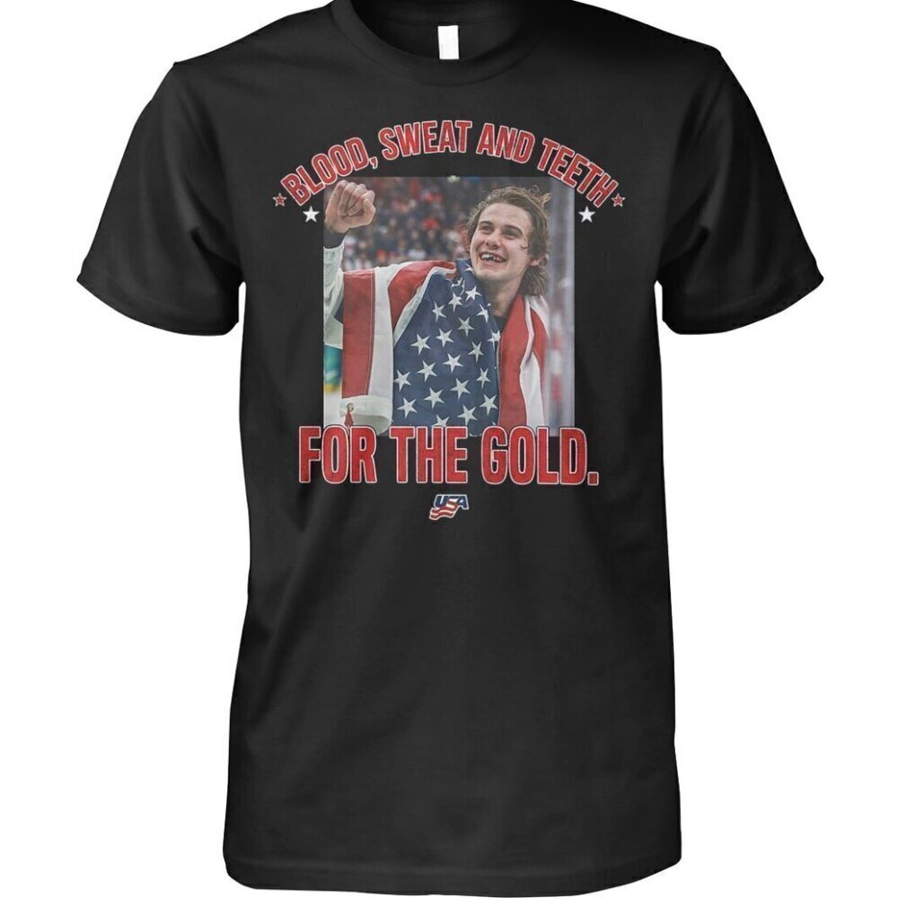 Jack Hughes USA 2026 Hockey Shirt .
